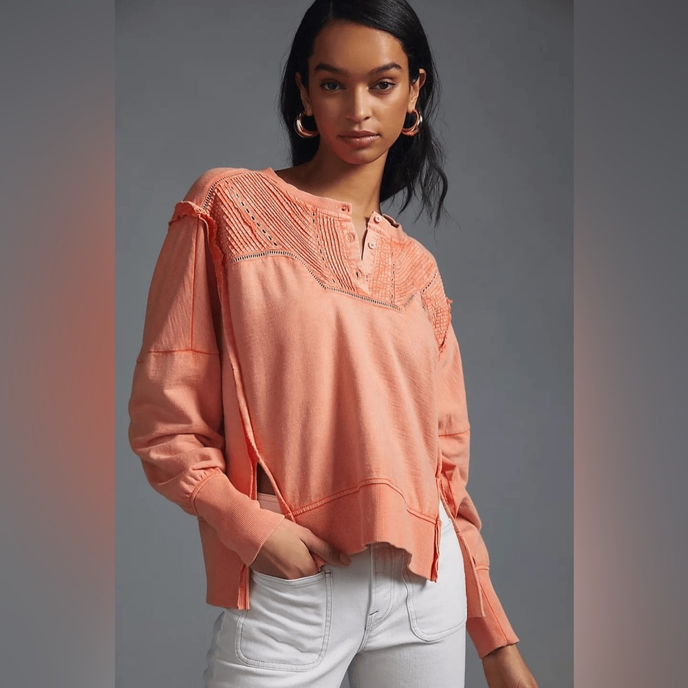 Pilcro Peach Sweatshirt